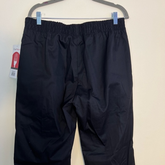 Chef Works Mens Chef Pants Essential Baggy Black Large Hotels Kitchen Casual - Picture 7 of 16